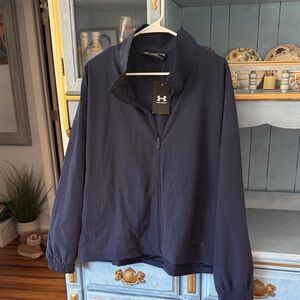 Under Armour Navy Full-Zip Athletic Jacket